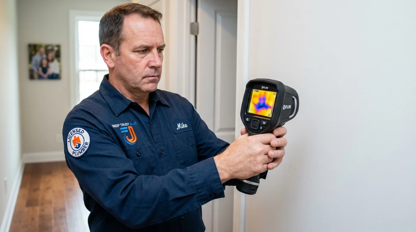 Thermal imaging leak detection by Johns Plumbing LLC in King and Queen Court House